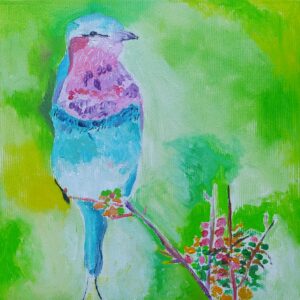 La ghiandaia marina pettolilla - Calma e Vitalità, collezione privata