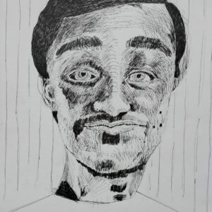 Sguardo sospeso - (autoritratto 2), collezione privata